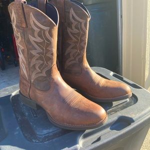 LIKE NEW Brown Justin Stampede Buster western/cowboy boots. Model 7221. Size 13D
